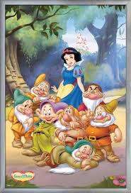 Disney Snow White and the Seven Dwarfs - Group Poster | eBay