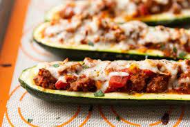 Beef Stuffed Zucchini Boats Low Carb Easy Peasy Meals Recipe Zucchini Recipes Ground Beef Stuffed Zucchini Zucchini Boats