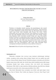 Contoh skripsi bab iii metodologi penelitian 32 definisi operasional variabel. Pdf Pengembangan Bahan Ajar Matematika Dasar Layanan Jurusan Non Eksak