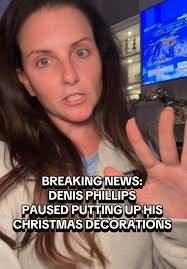 Denis Phillips Pauses Christmas Decorations for Hurricane Season