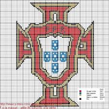 Grille Gratuite Logo Du Portugal Le Blog De 7 A La Maison Point De Croix Tricot Grilles Gratuites Point De Croix Broderie Point De Croix Pixel Art