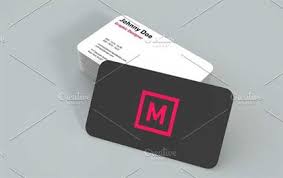 Rounded corner business cards have a unique feel that sets them apart from other cards. Visiting Card Mockups 37 Free Business Card Psd Mockup Templates