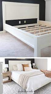 It just takes a weekend and some basic tools to get. Diy Bed Frame Angela Marie Made