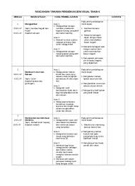 Dskp pend seni visual kssr pend khas tahun 6. Rancangan Tahunan Pendidikan Seni Visual