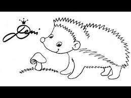 Igel Schnell Zeichnen Lernen Fur Kinder How To Draw A Hedgehog For Children Taralezh Youtube Zeichnen Lernen Fur Kinder Zeichnen Lernen Tiere Zeichnen