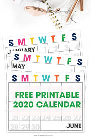 All calendars print in landscape mode (vs. 2020 Printable Calendar Moritz Fine Designs