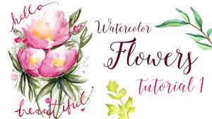 Background business card button calendar christmas fire flowers logo resume ribbons smoke templates tree. Watercolor Flowers Tutorial Quick And Easy Youtube