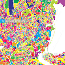 Lonely planet photos and videos. Lagos Nigeria Colorful Vector Map Hebstreits Sketches