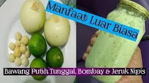 Bawang putih bukan sekadar bumbu penyedap masakan. Manfaat Juice Bawang Putih Tunggal B Bombay Jeruk Nipis Youtube