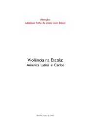 ✅ ideales para aprender en la clase de educación física. Violencia Na Escola America Latina E Caribe Unesco Digital Library