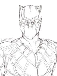 Black Panther By Sherrycai Black Panther Drawing Marvel Art Drawings Avengers Drawings