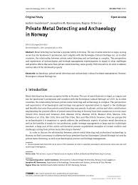 Инструкции металлоискатели фирмы detector pro. Pdf Private Metal Detecting And Archaeology In Norway