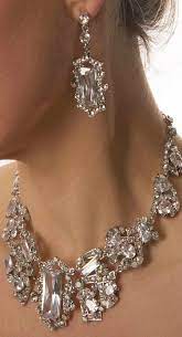 Swarovski Crystal Large Stone Necklace And Earrings Lbv Jewelry Beautiful Jewelry Bling