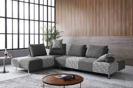 Buy sectional sofa and get the best deals at the lowest prices on ebay! Divani Casa Cooke Modern Grey Houndstooth Fabric Modular Sectional Sofa Bed
