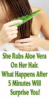 She Rubs Aloe Vera On Her Hair What Happens After 5 Minutes Will Surprise You Fitness Bea Aloe Vera Gel For Hair Growth Aloe Vera For Hair Help Hair Growth