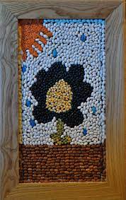 Bean And Seed Mosaic Mosaic Art Projects Seed Art Homeschool Art Projects