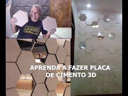 Gesso acartonado para áreas úmidas. Placa De Cimento Caseira Para Area Externa Como Fazer Placa De Cimento 3d Placas Menos 1 Real Youtube Cimento Parede De Isopor Placas