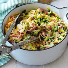 Courgetti Carbonara Koolhydraatarme Pasta Makkelijk Afvallen Recept Recepten Met Courgette Koolhydraatarm Eten Gezonde Groenten Recepten