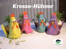 Krasse Kresse Huhner Basteln In 2020 Basteln Basteln Mit Kindern Eierkarton Basteln