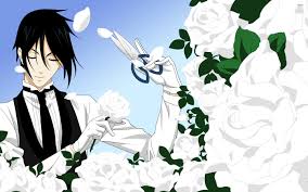 10 top and most current sebastian black butler wallpaper for desktop with full hd 1080p (1920 × 1080) free download. Black Butler Trimming The White Roses Wallpaper Anime Wallpapers 52349