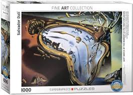 Belleğin azmi ya da eriyen saatler (katalanca: Eurographics Soft Watch At Moment Of First Explosion Melting Clock By Salvador Dali 1000 Piece Puzzle Toys Games Amazon Com