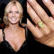 Seal Proposed To Heidi Klum Inside An Igloo In The Canadian Roc Celebrity Engagement Rings Canary Yellow Diamond Engagement Ring Yellow Diamond Engagement Ring
