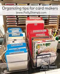 Start with the stuff that's in your way. Craft Room Organizing Tip For Card Makers Patty Stamps