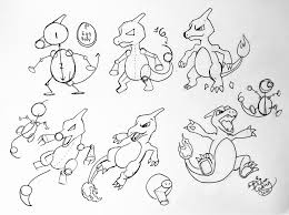 Black sketch pen, oil pastel colors, tissue paper, pencil hb.=====about this videotitle: Draw Charmeleon By Diana Huang On Deviantart