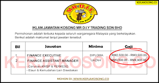 Jun 15, 2021 · next article mr diy to grow further with 175 new stores. Jawatan Kosong Mr D I Y Trading Sdn Bhd