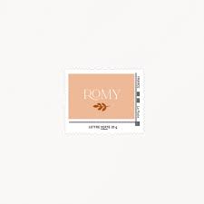 150e anniversaire de la naissance de marcel proust. Visuel Timbre Personnalise Pour La Naissance Fille Petite Fleur