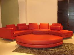 But what about curved sofas and sectionals? Modern Style Sectional Sofa Curved Tos Lf 4522 Red Velour