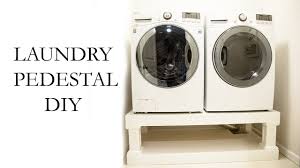 Front load washing machines changed the dynamics of doing the laundry. Laundry Washer Dryer Pedestal Diy Youtube