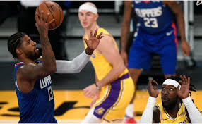The los angeles clippers battle the los angeles lakers in the bubble on thursday, july 30. 6tgx33z27ezi9m