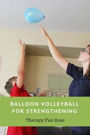 How to weigh down balloons in the pool. Balloon Volleyball Therapy Fun Zone
