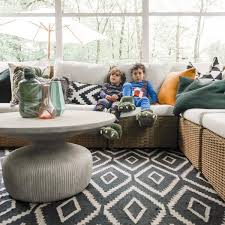 Tambor Concrete Outdoor Drum Side Table In 2020 Drum Side Table Rugs Wool Kilim Rug