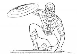 Keep your kids busy doing something fun and creative by printing out free coloring pages. Spiderman Drawing Pictures Spiderman Drawing Spiderman Coloring Captain America Coloring Pages