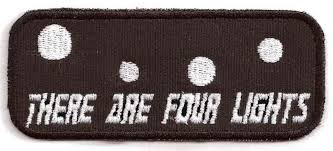 Star Trek Tng There Are Four Lights Patch By Storiedthreads Patches Geeky Craft Sew On Patches