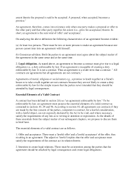 All parties must agree about an offer made by one party and accepted by the other. A Contract Is A Legally Binding Agreement Or Relationship That Exists