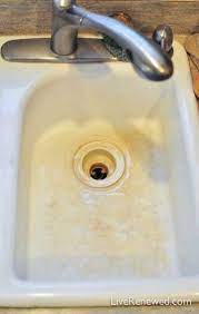 The best way to clean tough stains on your white porcelain enamel cast iron sink. Kitchen Diy Sink Projects 35 Ideas White Kitchen Sink Clean Kitchen Sink House Cleaning Tips