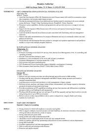 Financial analyst job title a great job title typically includes a general term, level of experience and any special requirements. Financial System Analyst Resume Samples Velvet Jobs