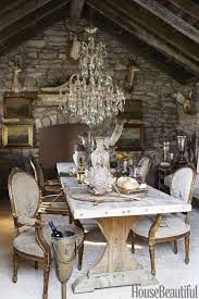 A trio of neutral colors and subtle shapes make up the room décor of this fresh country look. 15 Rustic Dining Room Ideas Best Rustic Dining Room Design Inspiration