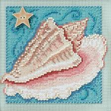 Get unlimited access to hundreds of free patterns. Conch Shell Beaded Counted Cross Stitch Kit Mill Hill Buttons Beads 2010 Spring Mh140102 Counted Kits Arts Crafts Sewing