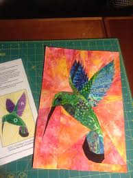 Paper Pieced Mango Hummingbird Quilt Pattern Batik Fabrics Paper Piecing Quilts Paper Pieced Quilt Patterns Paper Piecing