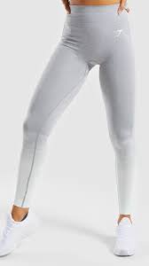The Amplify Seamless Leggings Light Grey Marl Seafoam Green Accent Your Shape Amplify Your Style Gymshark Womens Fitness Workout Comfy