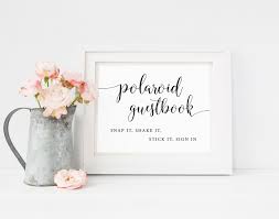 Polaroid Guestbook Sign Polaroid Wedding Polaroid Guest Book Wedding Guestbook Signs Wedding Print Wedding Bathroom Signs Wedding Bathroom Bathroom Baskets