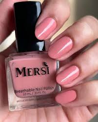 ‫طلاء أظافر Rose Pale قابل للتنفس - مستحضرات تجميل Mersi‬‎