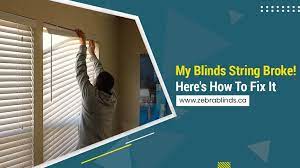 This is pretty simple job, if one can obtain the parts. My Blinds String Broke Here S How To Fix It