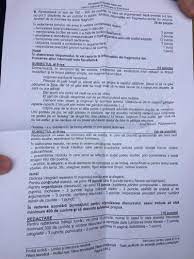 Simulare clasa a 11a romana 2017. Simulare Bac 2017 Clasa 11 Romana