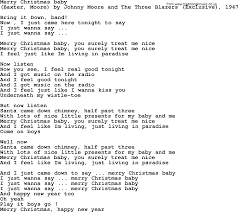 Bruce Springsteen Song Merry Christmas Baby Lyrics