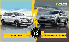 Skoda Karoq Vs Volkswagen Tiguan Petrol Price Specs Features